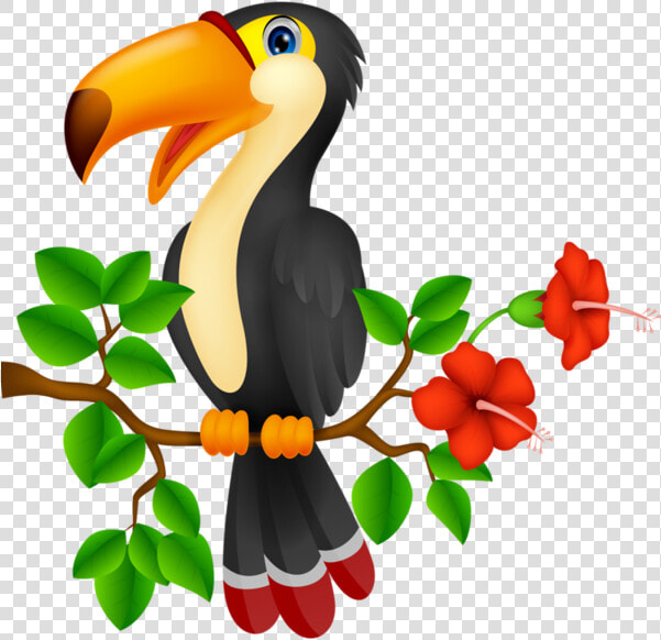 Tropical Birds Cartoon   Transparent Cartoons   Birds Cartoon  HD Png DownloadTransparent PNG