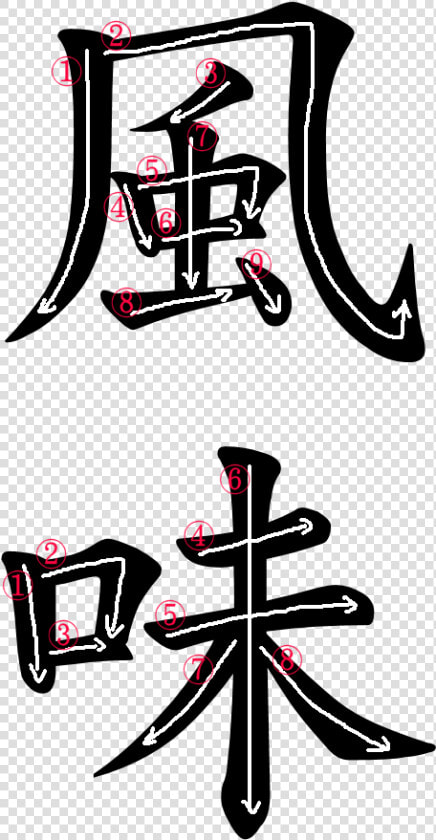 Japanese Word For Smack   Spider Kanji Stroke Order  HD Png DownloadTransparent PNG