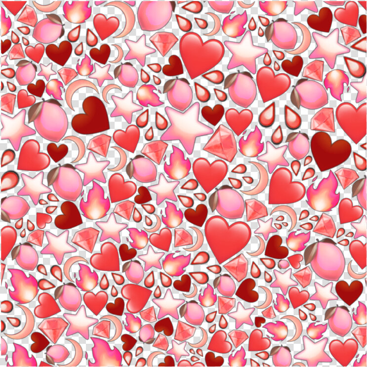  heart  hearts  red  pink  emoji  emojibackground  background   Picsart Stickers Emoji Background  HD Png DownloadTransparent PNG