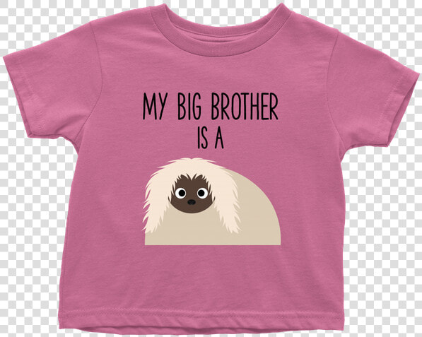 My Big Brother Is A Pekingese Baby T Shirt  Funny Dog   Psalm 119 105 T Shirt  HD Png DownloadTransparent PNG