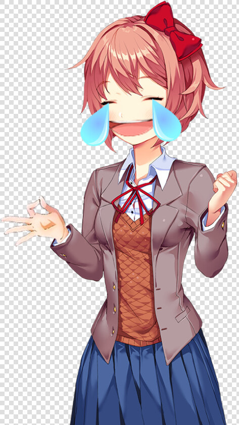 Anime Emoji Png  ddlc   Doki Doki Literature Club Sayori Normal  Transparent PngTransparent PNG