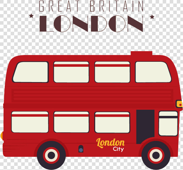 London Double Decker Bus Illustration   London Bus Icon Vector  HD Png DownloadTransparent PNG