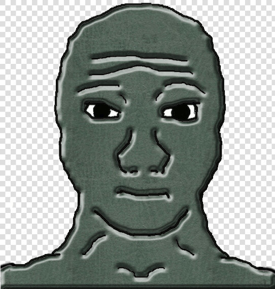 Head   Wojak Front  HD Png DownloadTransparent PNG