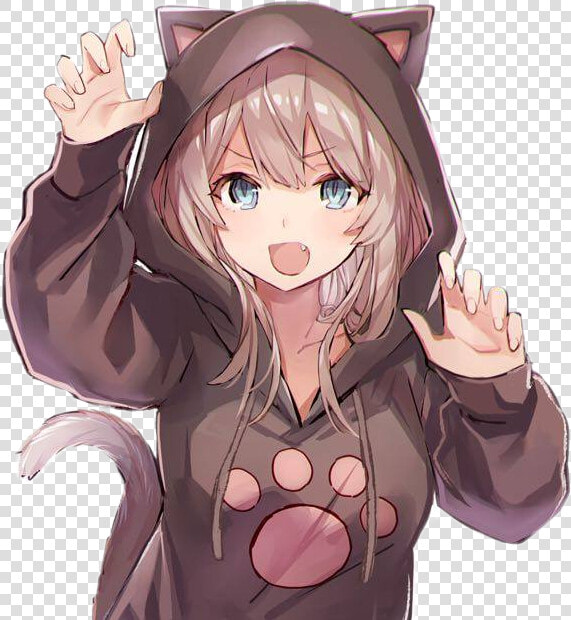  anime  scanimeday  animeday  neko  nekogirl  animegirl   Cute Anime Neko Girl  HD Png DownloadTransparent PNG