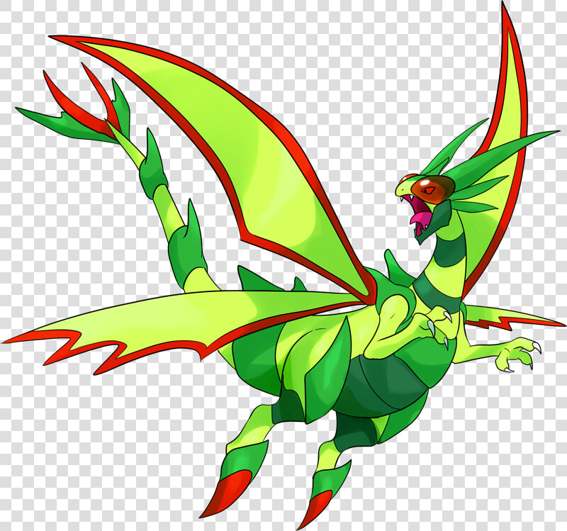 Pokemon Shiny Mega Flygon Is A Fictional Character   Mega Flygon  HD Png DownloadTransparent PNG