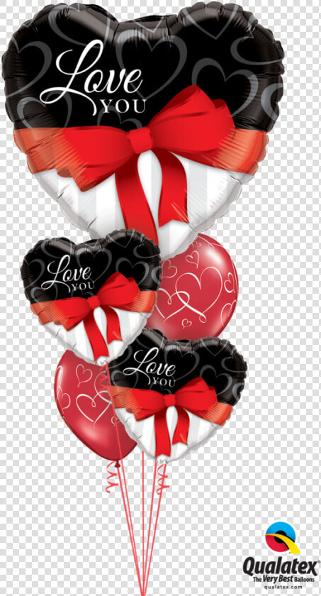 Qualatex Valentines Day Balloon Bouquet  HD Png DownloadTransparent PNG