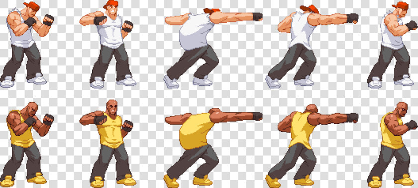 The Same Animation Used For Both Bad Guys   Fat Guy 2d Pixel  HD Png DownloadTransparent PNG