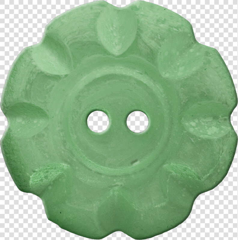 Button With Scalloped Border  Green   Circle  HD Png DownloadTransparent PNG