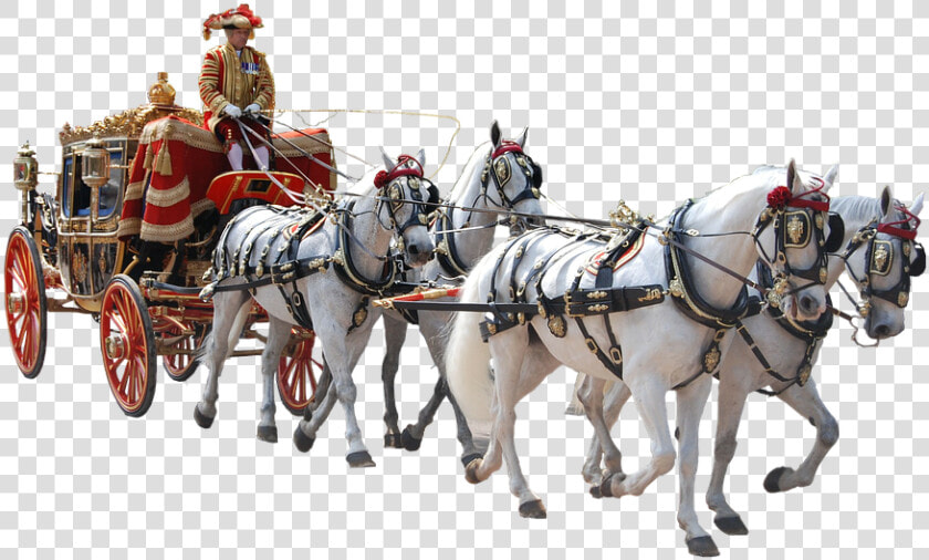 Coach  Team  Quad  Ceremony  Solemnly  Uniform   Horse Drawn Carriage Transparent  HD Png DownloadTransparent PNG