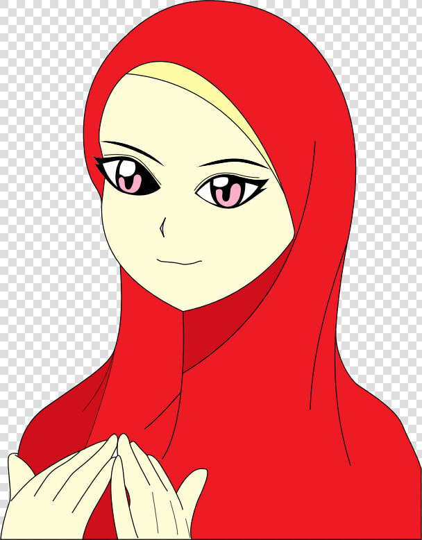 Muslim Girl   Cute Cartoon Girl Muslimah  HD Png DownloadTransparent PNG