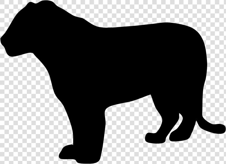 Cat Silhouette Black Panther Lion Clip Art   Tiger Silhouette No Background  HD Png DownloadTransparent PNG