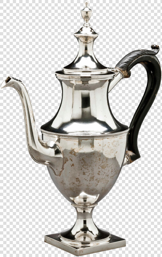 Silver Coffeepot  Coffeepot  Antique  Silverware   Coffee Pot  HD Png DownloadTransparent PNG