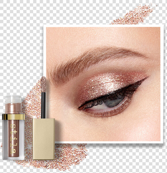 Eyes That Mesmerize   Stila Glitter  amp  Glow Liquid Eye Shadow Gold Goddess  HD Png DownloadTransparent PNG