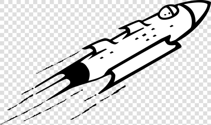 Line Art music angle   Rocket Clip Art Black And White  HD Png DownloadTransparent PNG