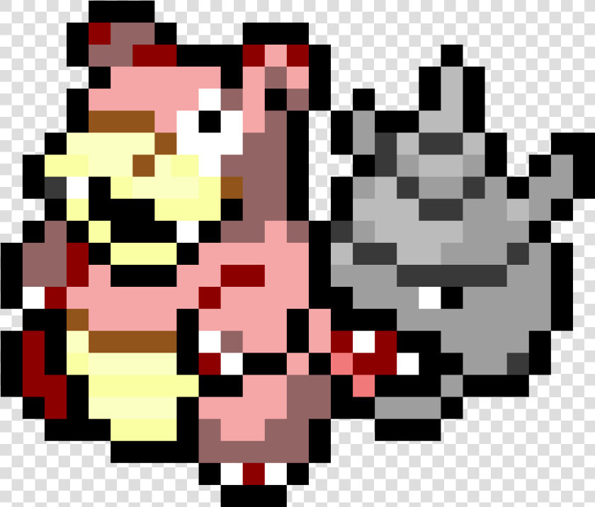 Pokemon Pärlplatta Mall Mewtwo   Png Download   Pixel Art Pokemon Slowbro  Transparent PngTransparent PNG