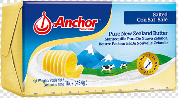 Anchor Salted Butter   Anchor Butter Unsalted 227g  HD Png DownloadTransparent PNG