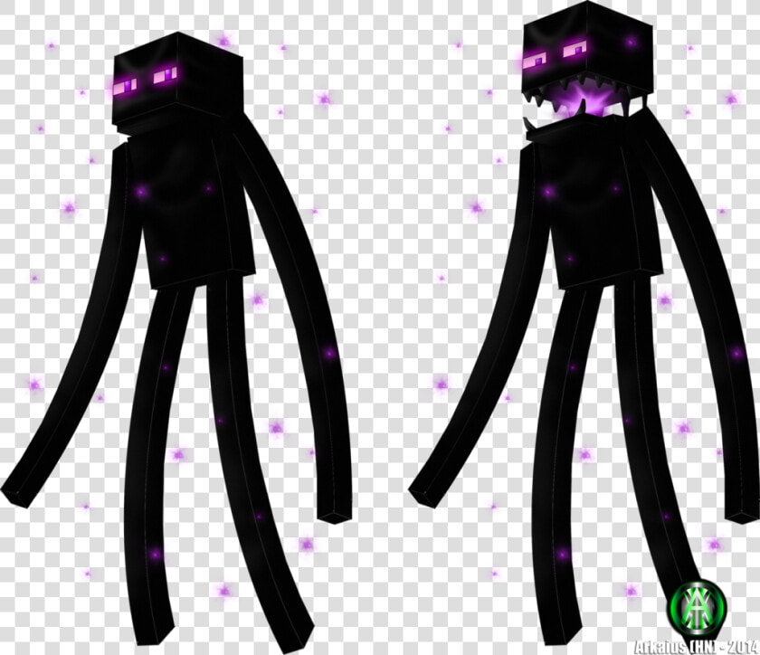 Enderman Drawing Simple   Minecraft Enderman Fan Art  HD Png DownloadTransparent PNG