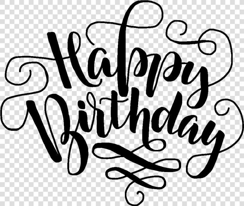 Happybirthday Birthday Birthdaywishes Happyday Happy   Happy Birthday Calligraphy Png  Transparent PngTransparent PNG