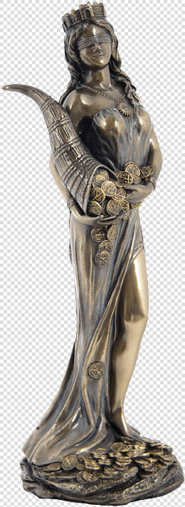 Fortuna Statue   Greek Goddess Bia Statue  HD Png DownloadTransparent PNG