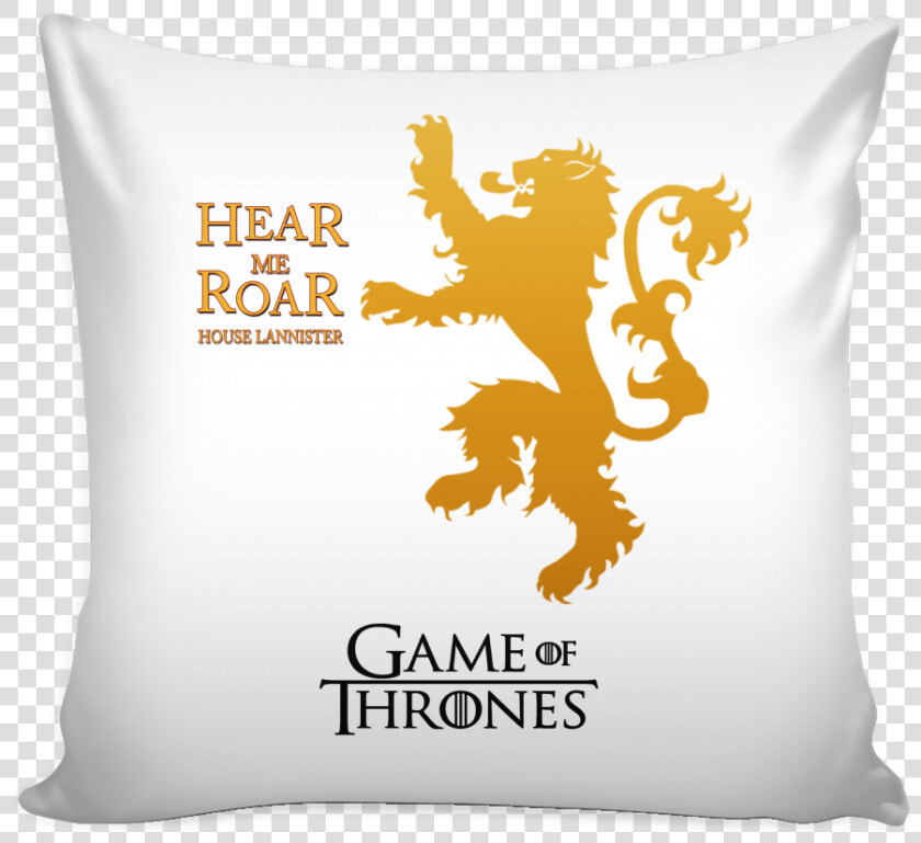 Game Of Thrones Pillow Cover Hear Me Roar House Lannister   Game Of Thrones Lannister Logo Png  Transparent PngTransparent PNG