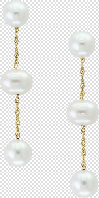 Cultured Freshwater Pearl Triple Drop Earrings In 14k   Freshwater Pearl Drop Earrings  HD Png DownloadTransparent PNG