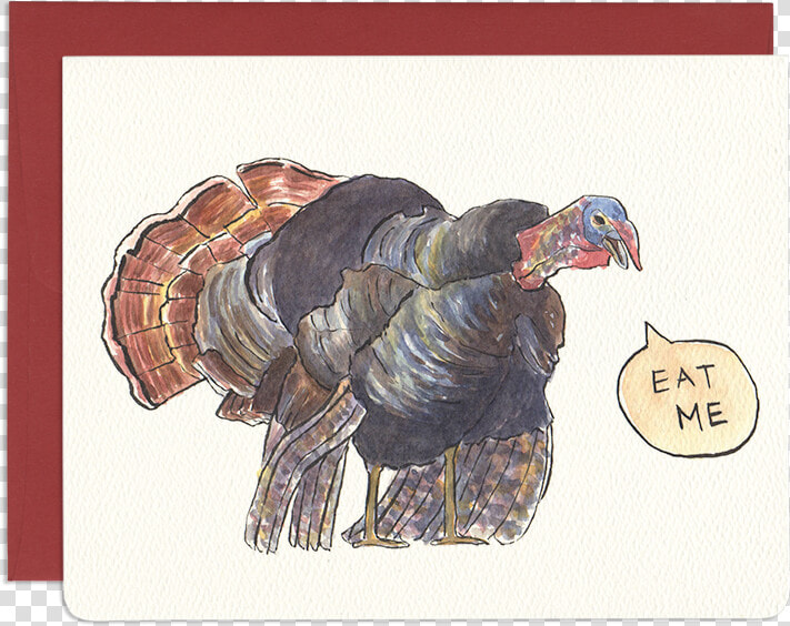 Humorous Holiday Greeting Card   Domesticated Turkey  HD Png DownloadTransparent PNG