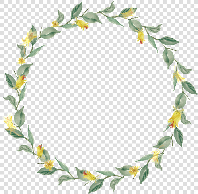 Plant Leaf Wreath Transparent Decorative   Flower Garland Transparent  HD Png DownloadTransparent PNG