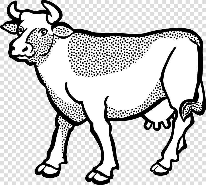 Lineart Clip Arts   Pair Of Cows Clipart  HD Png DownloadTransparent PNG