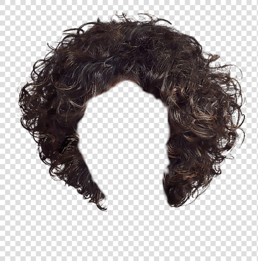  brown  brunette  curlyhair  wig  curly  hair   Short Hair Big Perms  HD Png DownloadTransparent PNG