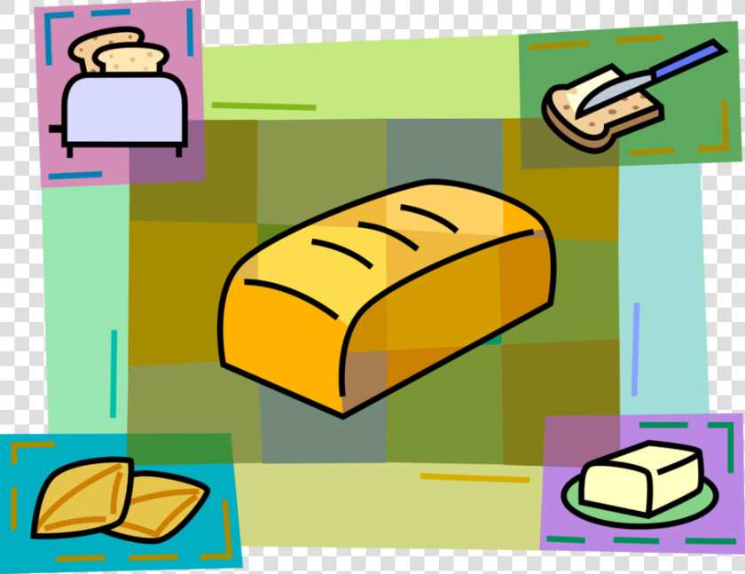 Vector Illustration Of Fresh Baked Bread Loaf With  HD Png DownloadTransparent PNG