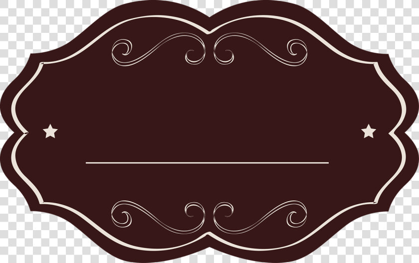 Label  Tag  Brown  Oval  Fancy  Empty  Drink  Template   Labels Png  Transparent PngTransparent PNG