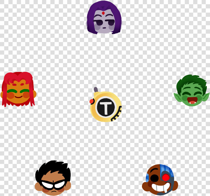 Teen Titans Emoji Stickers Available On Redbubble Here   Teen Titans Go Emojis  HD Png DownloadTransparent PNG