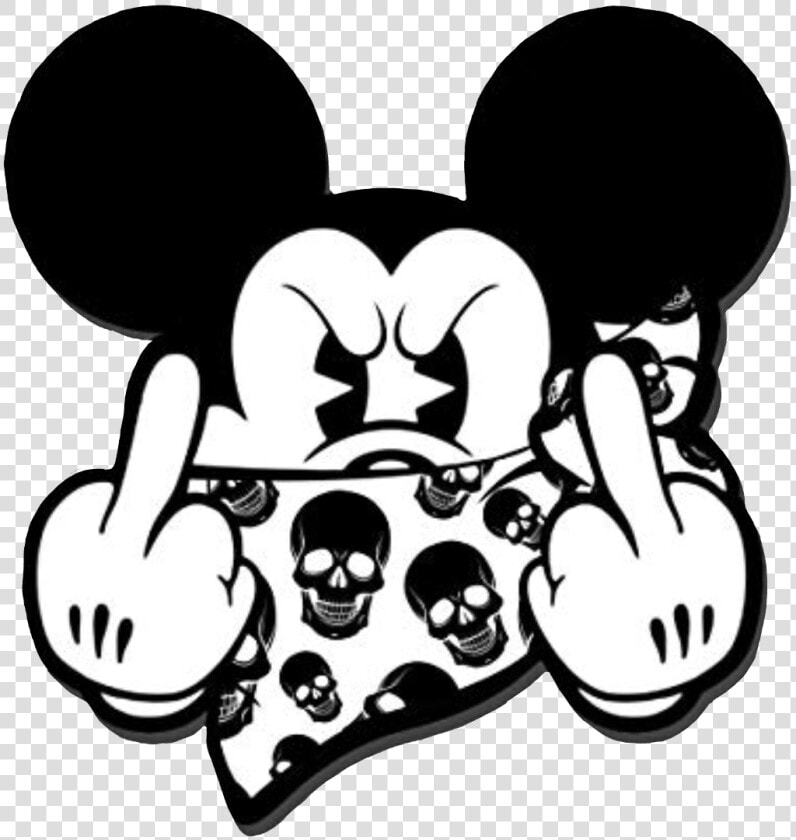  mickey  middlefinger  fuckyou  freetoedit   Mickey Mouse Middle Finger Drawing  HD Png DownloadTransparent PNG