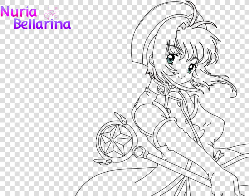 Anime Lineart Sakura Card Captor   Sakura Card Captor Lineart  HD Png DownloadTransparent PNG