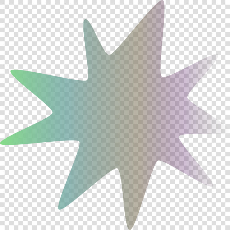 Gradient Color Linearity Star Teal   Emblem  HD Png DownloadTransparent PNG