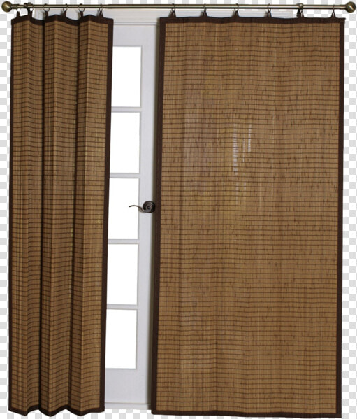 Bamboo Ring Top Curtain Brp07 Panel Colonial Brown   Bamboo Type Curtains  HD Png DownloadTransparent PNG