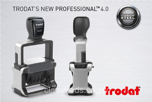 Trodat Professional Dater Stamp With Received With  HD Png DownloadTransparent PNG