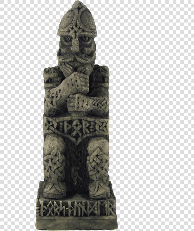 Sitting Norse God Thor Statue   Norse Statues  HD Png DownloadTransparent PNG