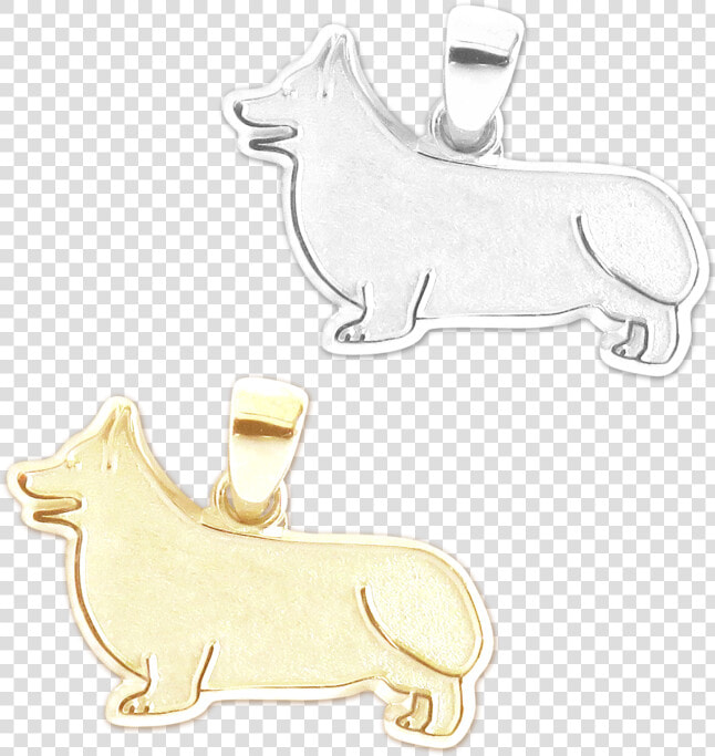 Pembroke Welsh Corgi Charm Or Pendant In Sterling Silver   Pembroke Welsh Corgi  HD Png DownloadTransparent PNG