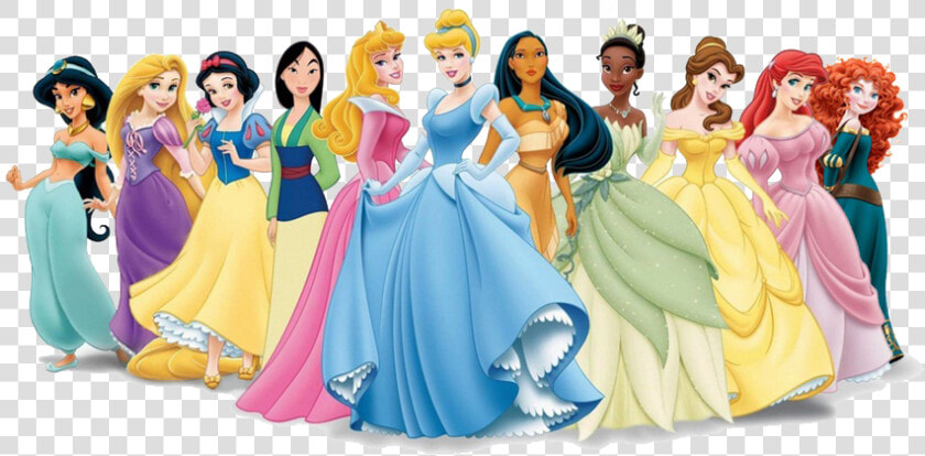 Belle Princess Aurora Ariel Princess Jasmine Fa Mulan   Disney Princess Wearing Blue  HD Png DownloadTransparent PNG