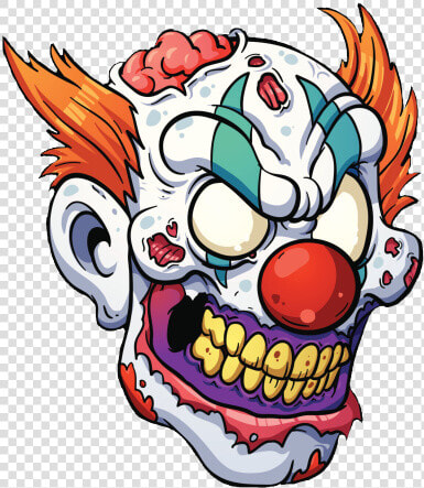  zombie  clown  killerclown  freetoedit   Scary Clown Cartoon  HD Png DownloadTransparent PNG