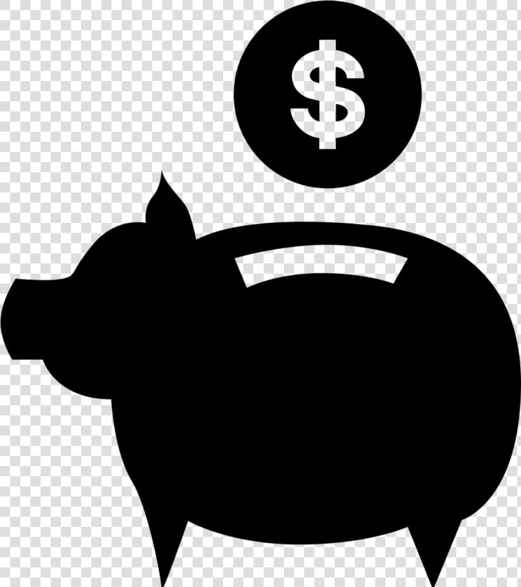 Piggy Bank Icon Png   Black Piggy Banks Png  Transparent PngTransparent PNG