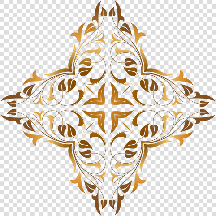 Flower Visual Arts Fl Design Gold   Background Motif Emas Png  Transparent PngTransparent PNG