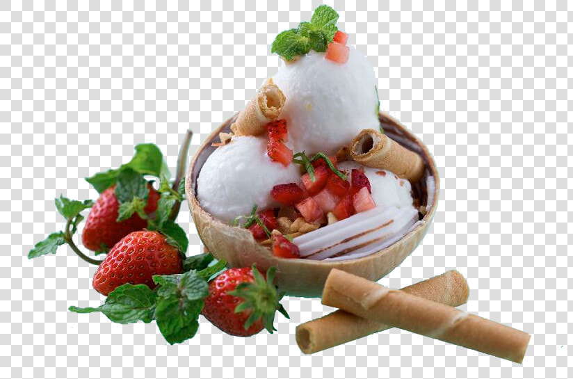 Ice Cream With Fresh Fruit   Ice Cream Fruit Png  Transparent PngTransparent PNG