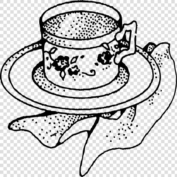 Free Vector Cup Of Tea Clip Art   Tea Cup Coffee Black And White Clipart  HD Png DownloadTransparent PNG