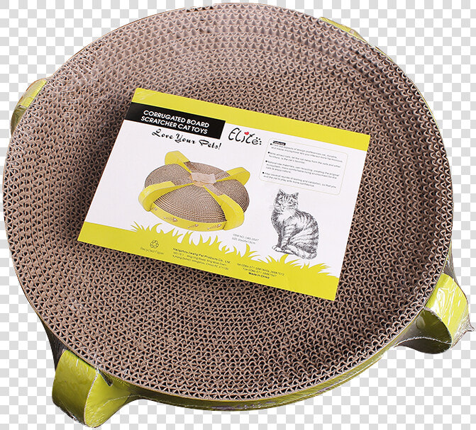 Elite Elie Cat Nest Cat Scratch Board Cat Bed Type   Round Cardboard Cat Bed  HD Png DownloadTransparent PNG