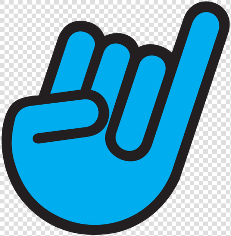 Jdm The Shocker Little Finger In Black  amp  Blue Decal   Clipart Pinky Finger Free  HD Png DownloadTransparent PNG