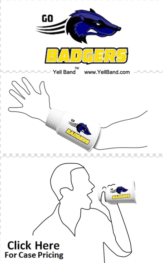 Badgers Blue Gold Swoosh   White  HD Png DownloadTransparent PNG