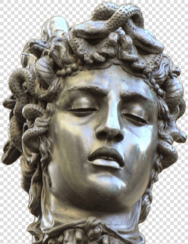 Head Of Medusa With Closed Eyes   Medusa Head Statue  HD Png DownloadTransparent PNG