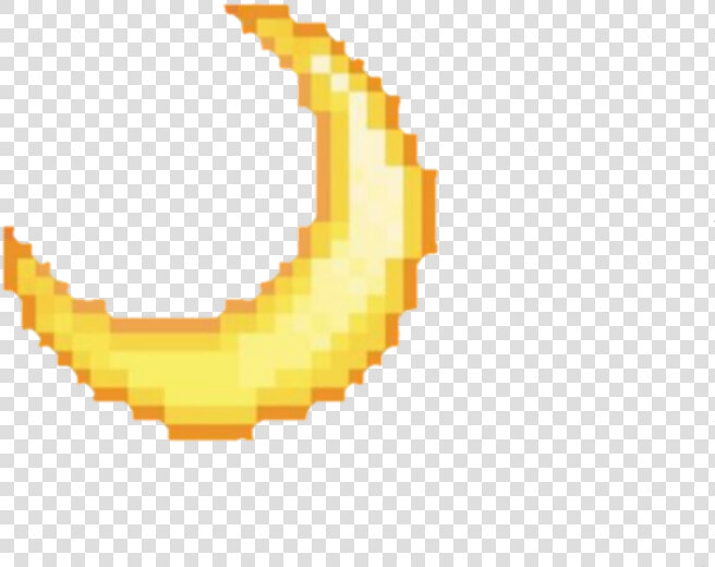 Moon Emoji Tumblr Pixel Yellow Remixit   Moon Pixel Tumblr Png  Transparent PngTransparent PNG